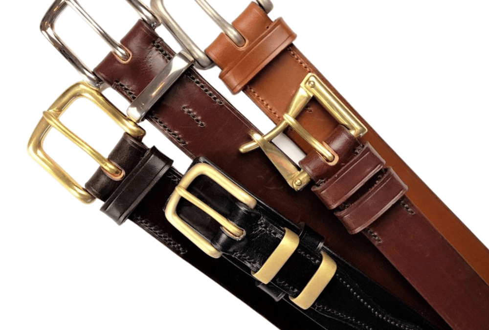 Leather belts by Emma Baker-Jones