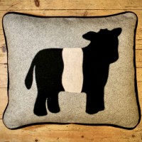 Felted Sheep Cow cushion