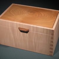 Small wooden box by Martin Urmston