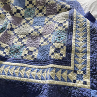 Megan Arnold - Large lap quilt in Provençal fabric
