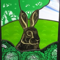 Rabbit in the cabbages by Liz Huppert
