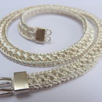 Silver necklace by Megan Arnold